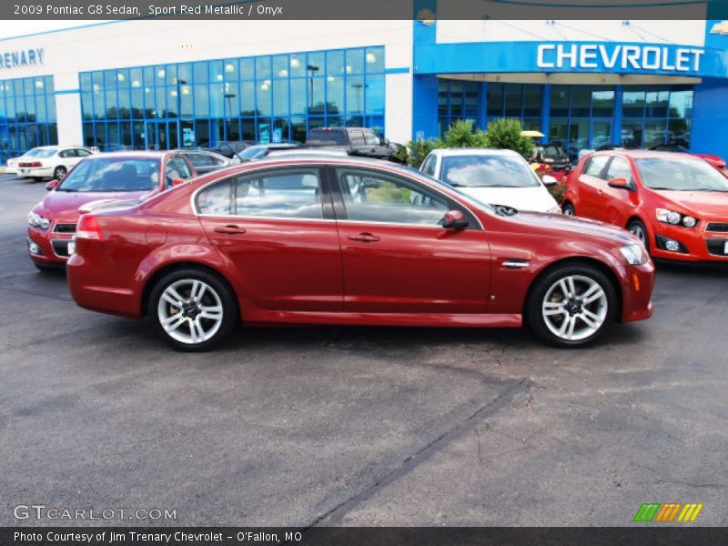 Sport Red Metallic / Onyx 2009 Pontiac G8 Sedan