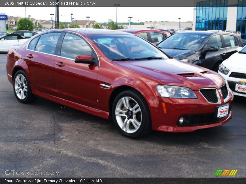 Sport Red Metallic / Onyx 2009 Pontiac G8 Sedan