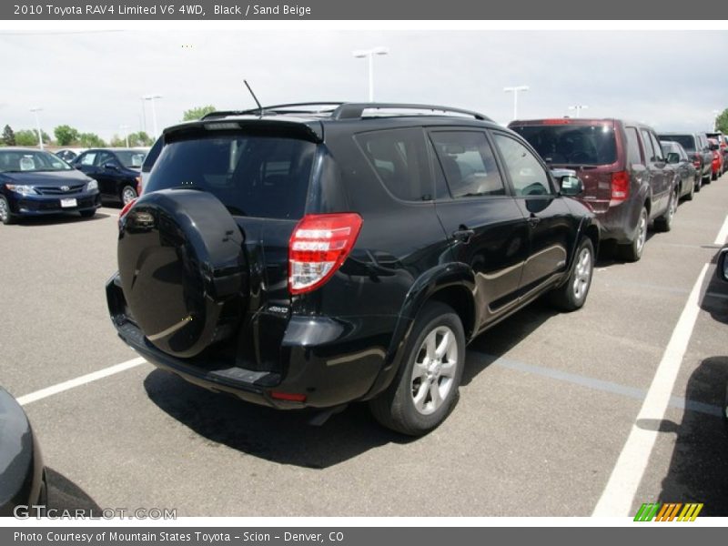 Black / Sand Beige 2010 Toyota RAV4 Limited V6 4WD
