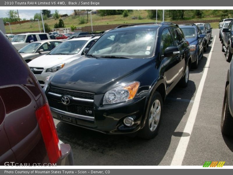 Black / Sand Beige 2010 Toyota RAV4 Limited V6 4WD