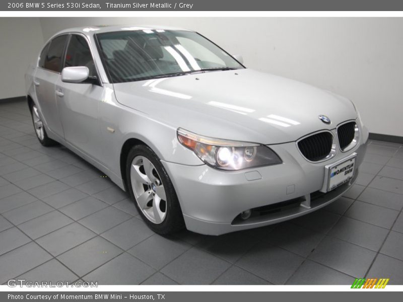 Titanium Silver Metallic / Grey 2006 BMW 5 Series 530i Sedan
