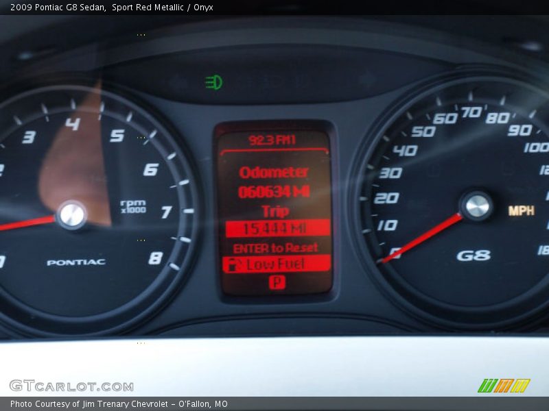 Sport Red Metallic / Onyx 2009 Pontiac G8 Sedan
