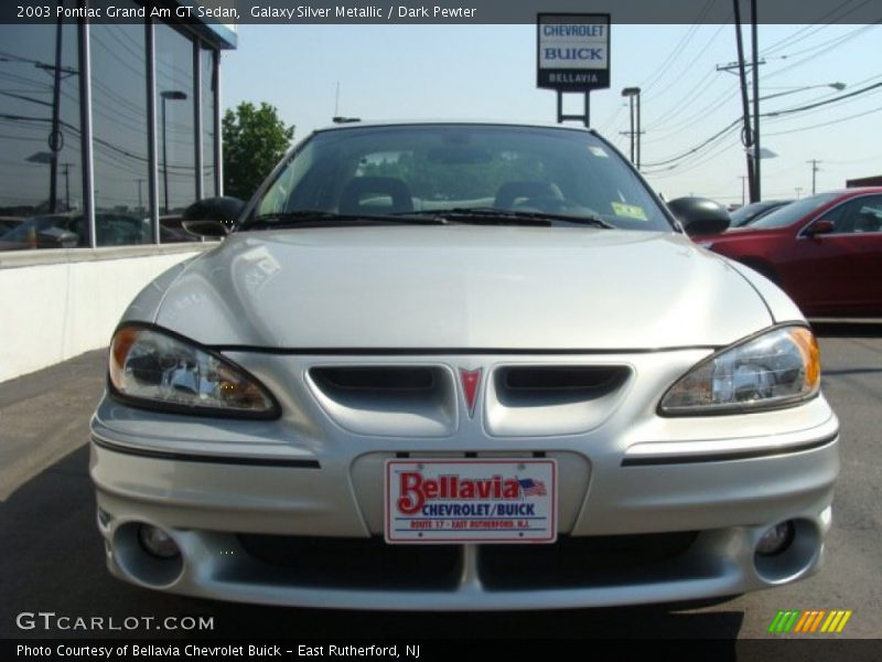 Galaxy Silver Metallic / Dark Pewter 2003 Pontiac Grand Am GT Sedan