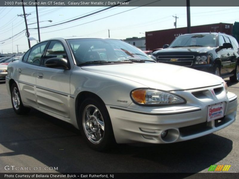 Galaxy Silver Metallic / Dark Pewter 2003 Pontiac Grand Am GT Sedan