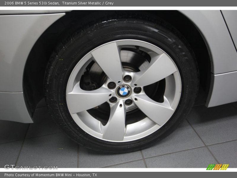 Titanium Silver Metallic / Grey 2006 BMW 5 Series 530i Sedan
