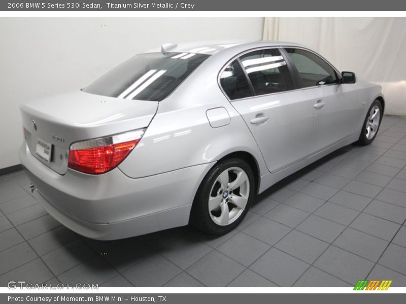 Titanium Silver Metallic / Grey 2006 BMW 5 Series 530i Sedan