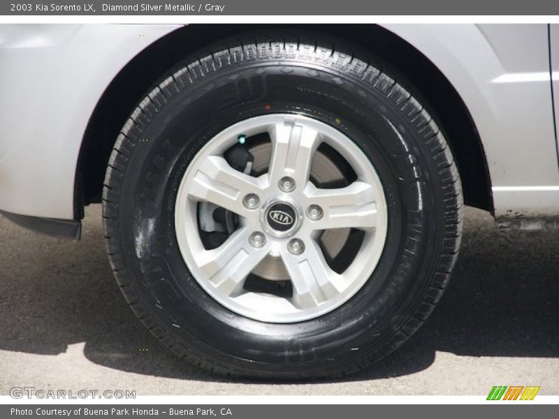 Diamond Silver Metallic / Gray 2003 Kia Sorento LX