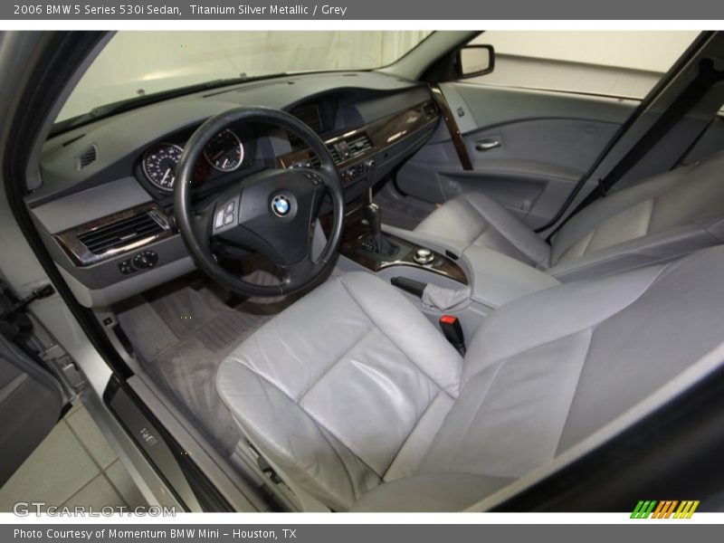 Titanium Silver Metallic / Grey 2006 BMW 5 Series 530i Sedan