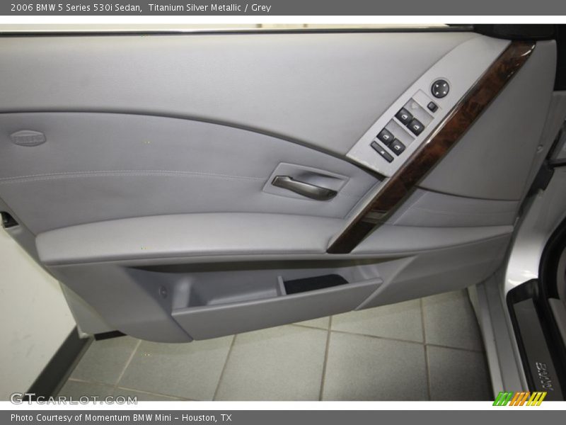 Titanium Silver Metallic / Grey 2006 BMW 5 Series 530i Sedan