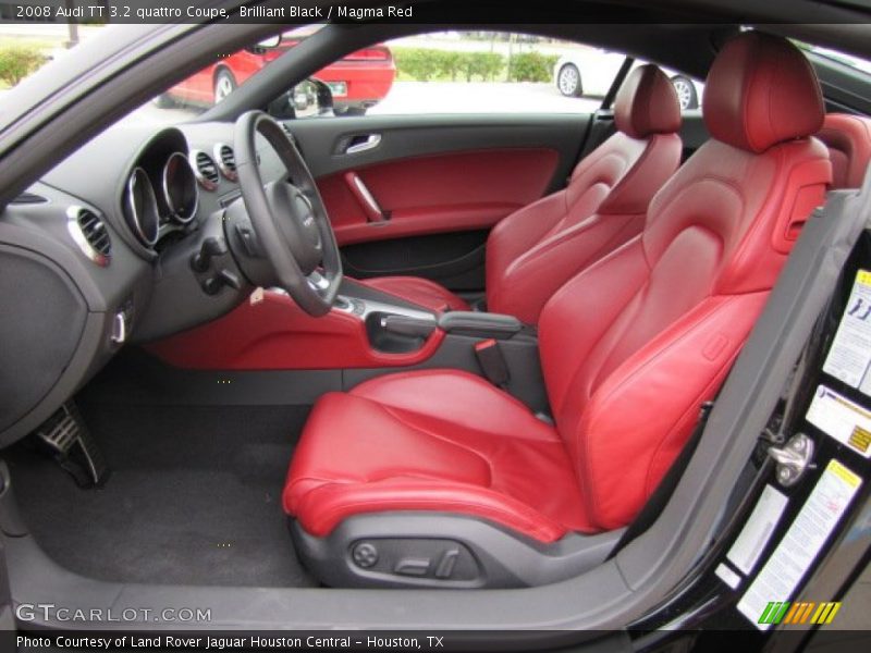 Front Seat of 2008 TT 3.2 quattro Coupe