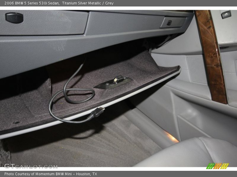 Titanium Silver Metallic / Grey 2006 BMW 5 Series 530i Sedan