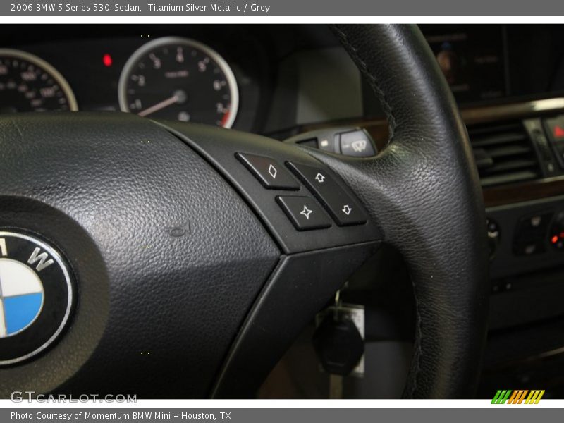 Titanium Silver Metallic / Grey 2006 BMW 5 Series 530i Sedan