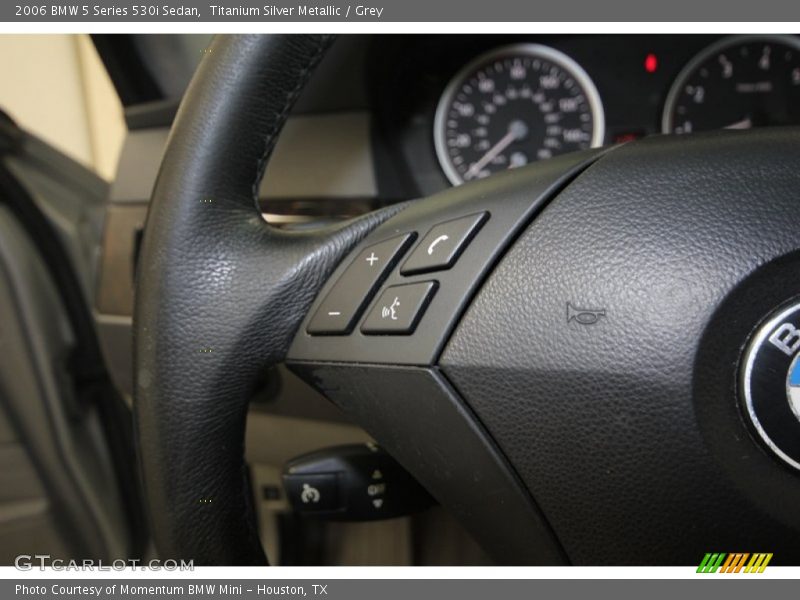 Titanium Silver Metallic / Grey 2006 BMW 5 Series 530i Sedan