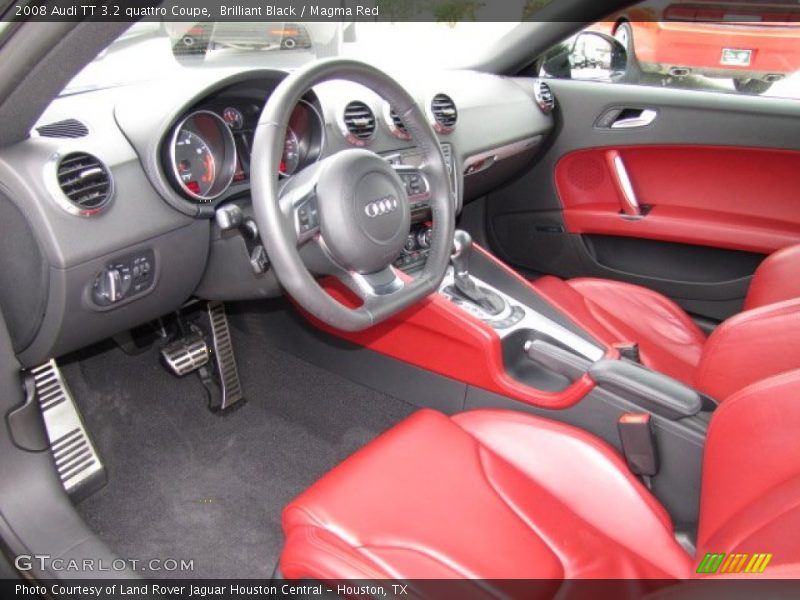 Magma Red Interior - 2008 TT 3.2 quattro Coupe 