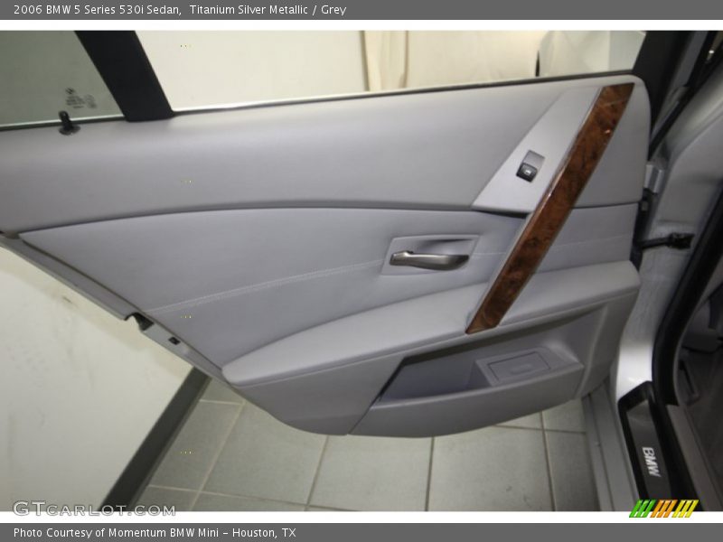 Titanium Silver Metallic / Grey 2006 BMW 5 Series 530i Sedan