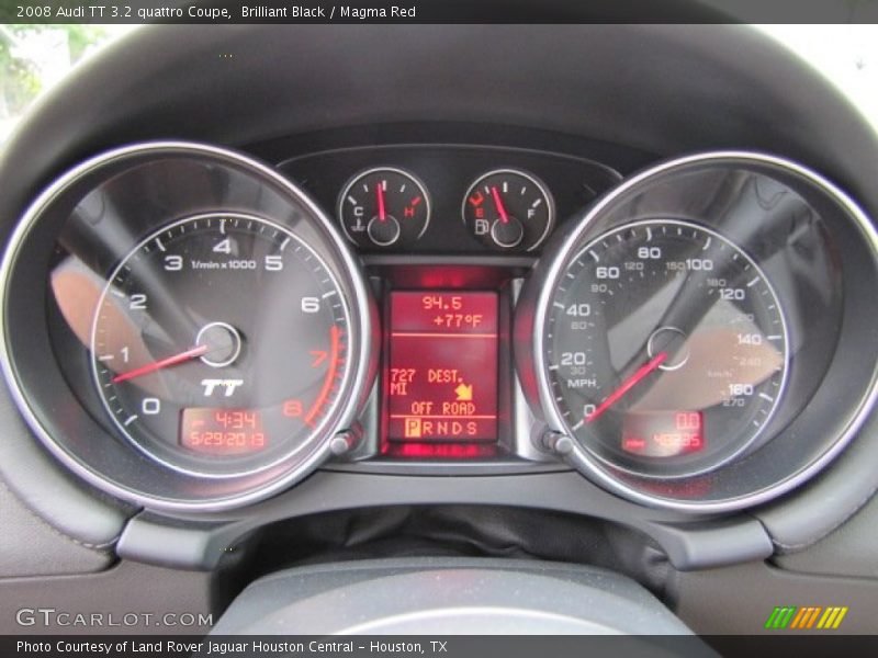  2008 TT 3.2 quattro Coupe 3.2 quattro Coupe Gauges