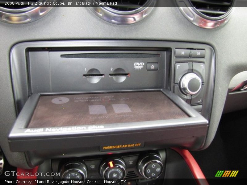 Brilliant Black / Magma Red 2008 Audi TT 3.2 quattro Coupe