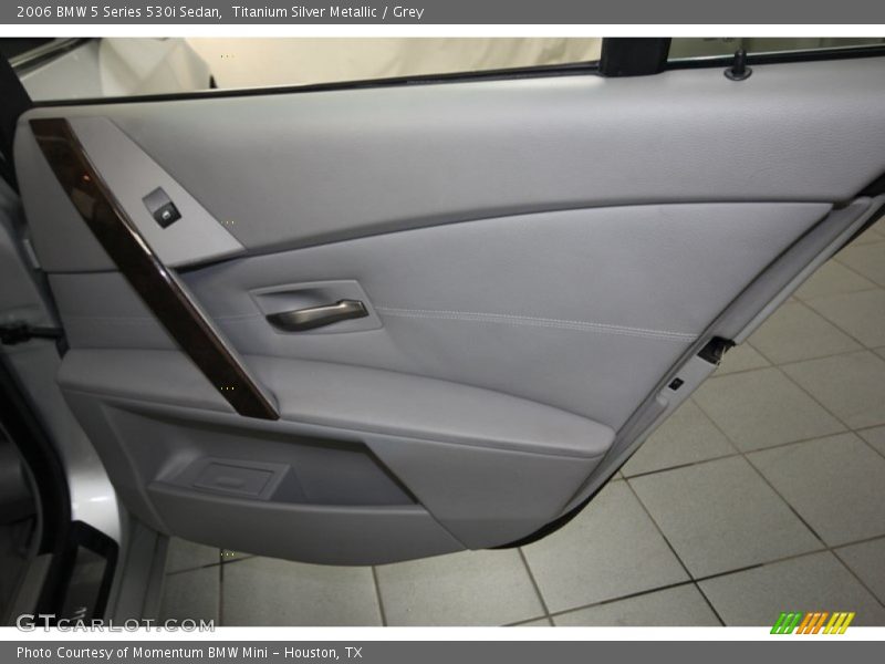 Titanium Silver Metallic / Grey 2006 BMW 5 Series 530i Sedan