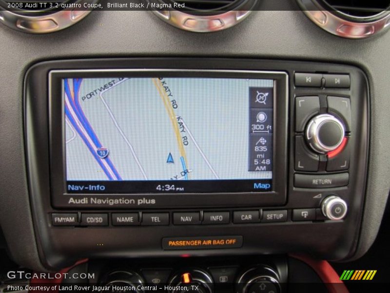 Navigation of 2008 TT 3.2 quattro Coupe