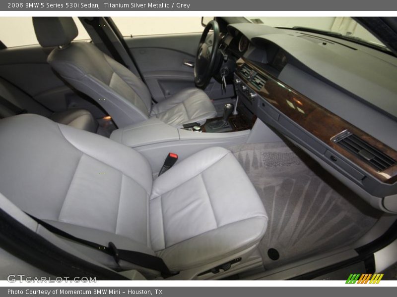 Titanium Silver Metallic / Grey 2006 BMW 5 Series 530i Sedan