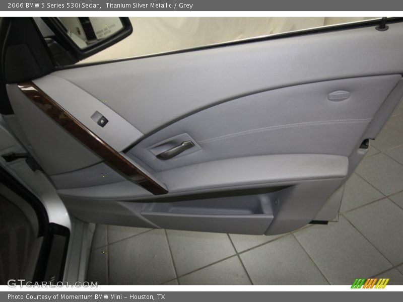 Titanium Silver Metallic / Grey 2006 BMW 5 Series 530i Sedan