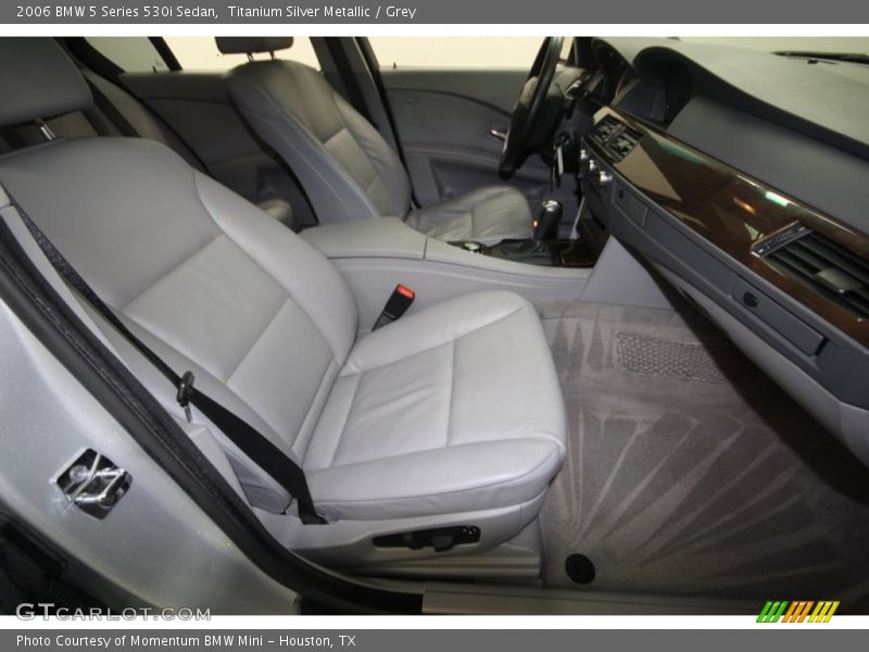 Titanium Silver Metallic / Grey 2006 BMW 5 Series 530i Sedan