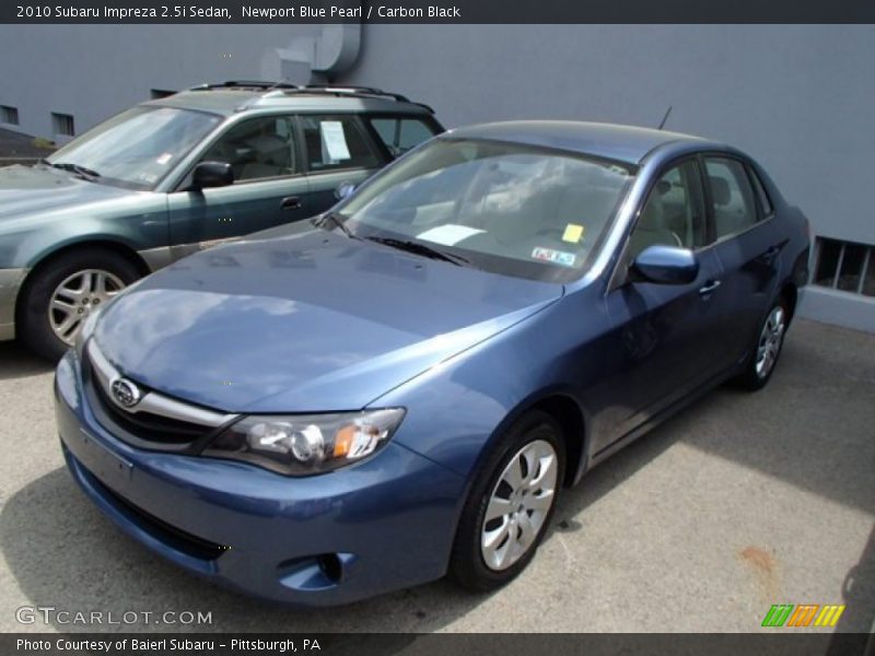 Newport Blue Pearl / Carbon Black 2010 Subaru Impreza 2.5i Sedan