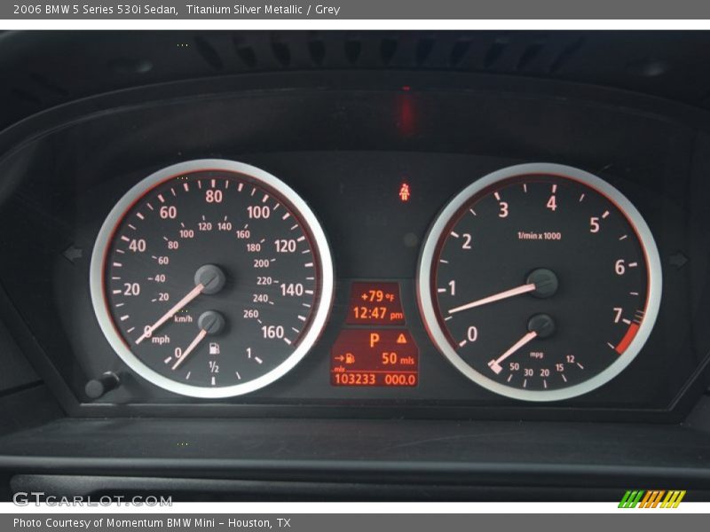 Titanium Silver Metallic / Grey 2006 BMW 5 Series 530i Sedan