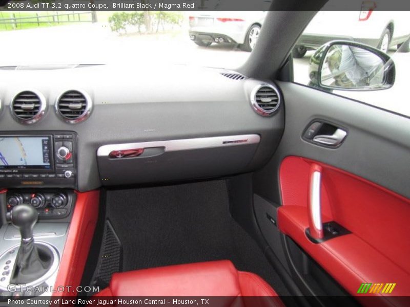 Brilliant Black / Magma Red 2008 Audi TT 3.2 quattro Coupe