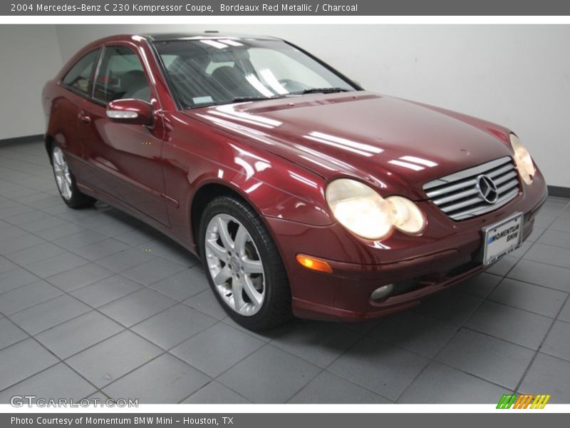 Bordeaux Red Metallic / Charcoal 2004 Mercedes-Benz C 230 Kompressor Coupe