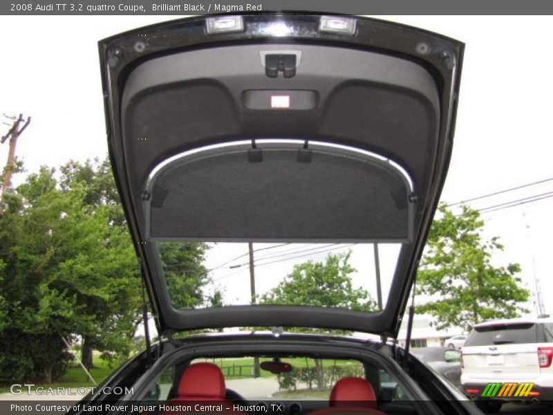 Brilliant Black / Magma Red 2008 Audi TT 3.2 quattro Coupe