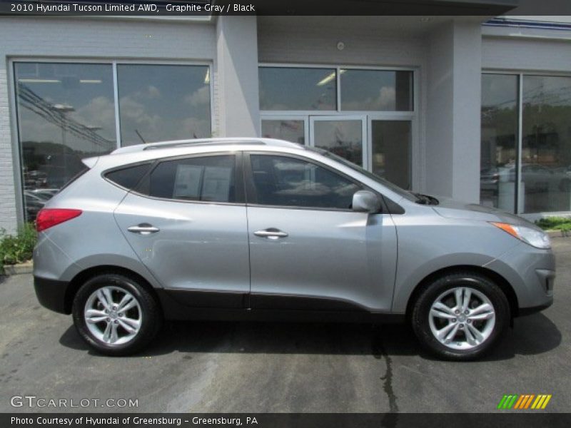 Graphite Gray / Black 2010 Hyundai Tucson Limited AWD