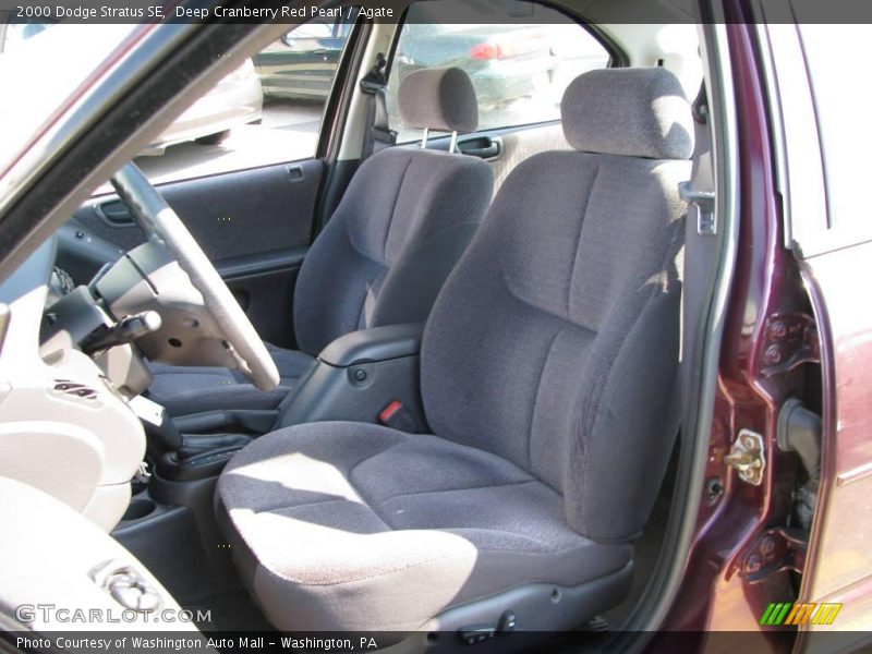 Deep Cranberry Red Pearl / Agate 2000 Dodge Stratus SE