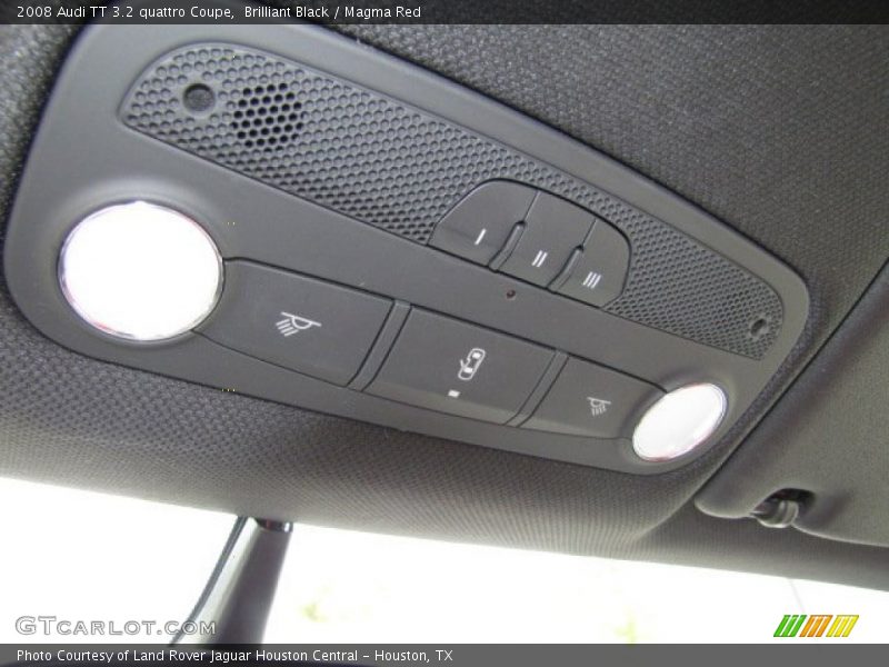 Brilliant Black / Magma Red 2008 Audi TT 3.2 quattro Coupe