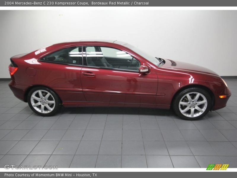 Bordeaux Red Metallic / Charcoal 2004 Mercedes-Benz C 230 Kompressor Coupe