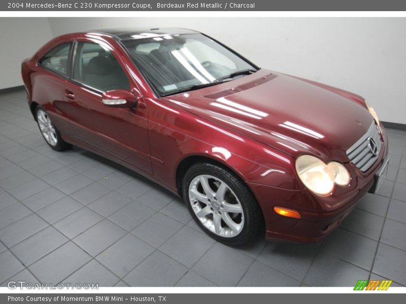 Bordeaux Red Metallic / Charcoal 2004 Mercedes-Benz C 230 Kompressor Coupe