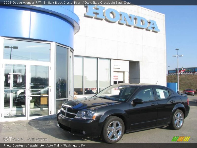 Brilliant Black Crystal Pearl / Dark Slate Gray/Light Slate Gray 2008 Dodge Avenger R/T