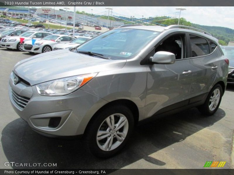 Graphite Gray / Black 2010 Hyundai Tucson Limited AWD