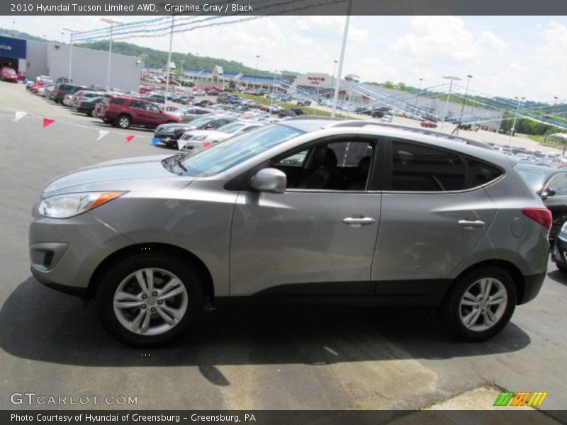 Graphite Gray / Black 2010 Hyundai Tucson Limited AWD