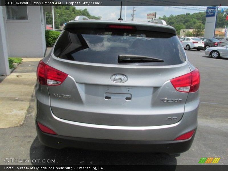 Graphite Gray / Black 2010 Hyundai Tucson Limited AWD