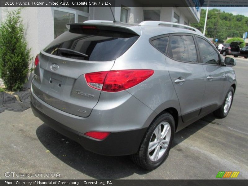 Graphite Gray / Black 2010 Hyundai Tucson Limited AWD