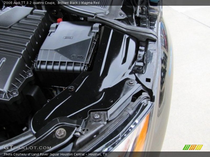 Brilliant Black / Magma Red 2008 Audi TT 3.2 quattro Coupe