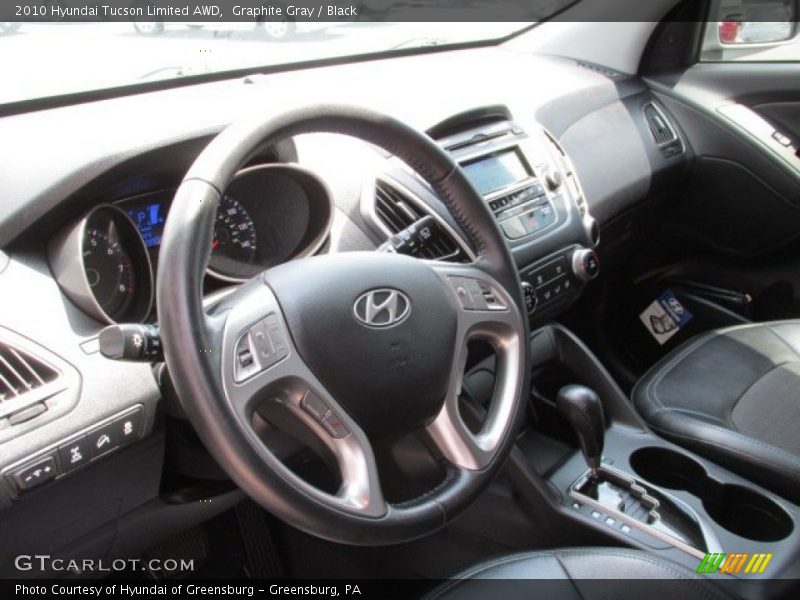 Graphite Gray / Black 2010 Hyundai Tucson Limited AWD