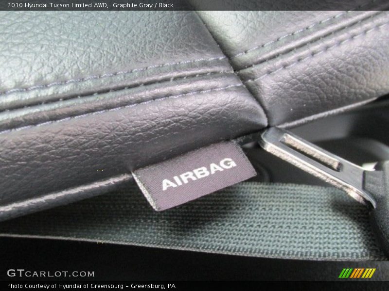 Graphite Gray / Black 2010 Hyundai Tucson Limited AWD