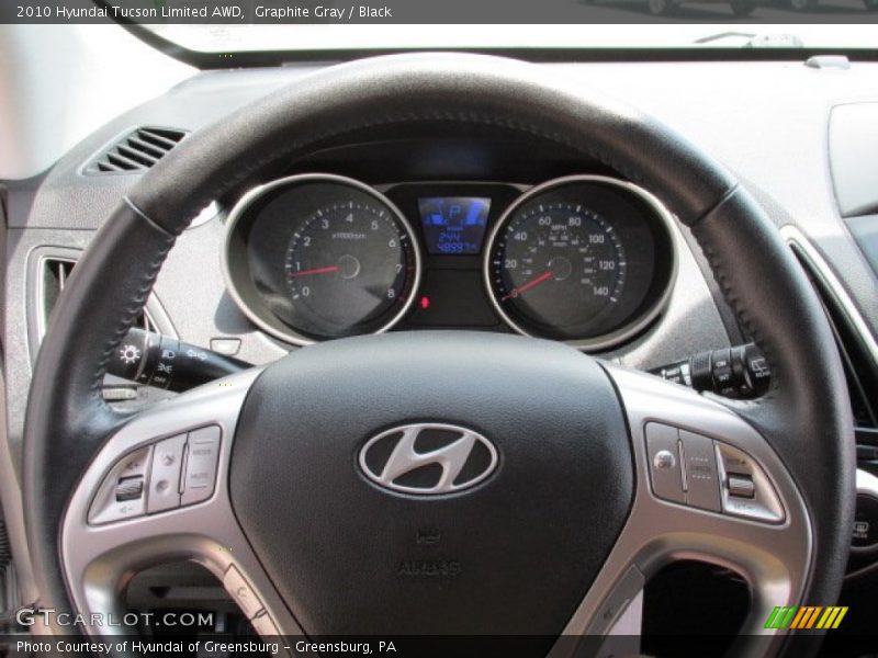 Graphite Gray / Black 2010 Hyundai Tucson Limited AWD