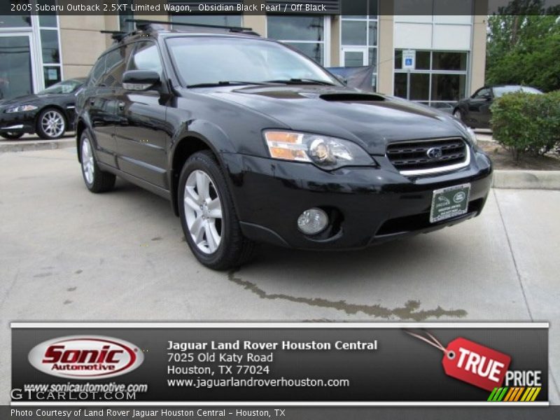 Obsidian Black Pearl / Off Black 2005 Subaru Outback 2.5XT Limited Wagon