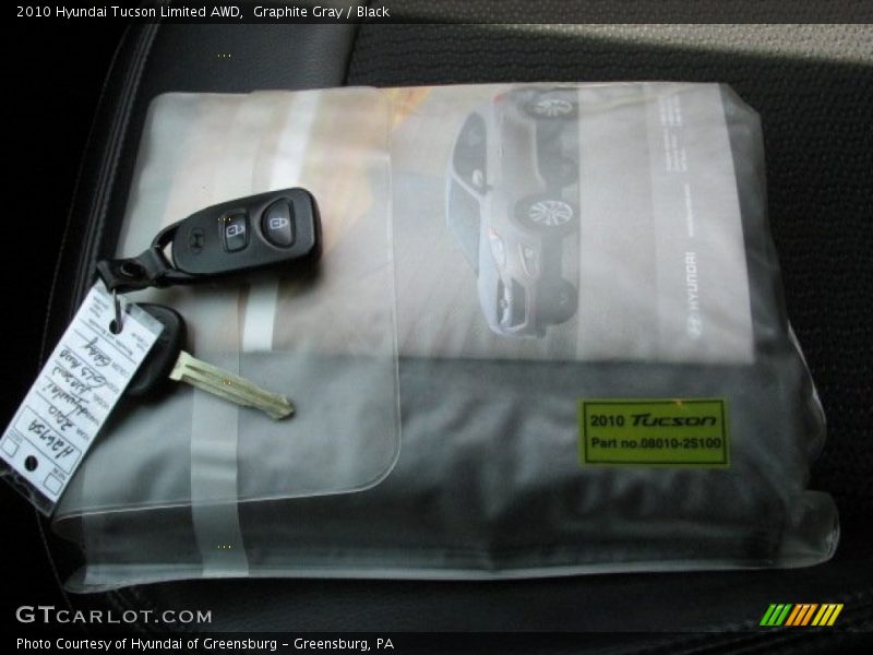 Graphite Gray / Black 2010 Hyundai Tucson Limited AWD