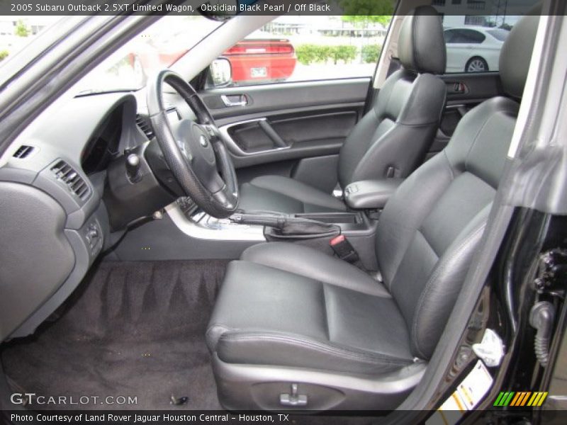 Obsidian Black Pearl / Off Black 2005 Subaru Outback 2.5XT Limited Wagon