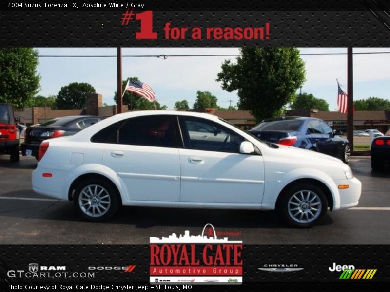 Absolute White / Gray 2004 Suzuki Forenza EX