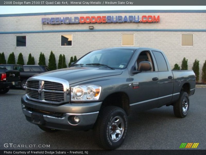 Mineral Gray Metallic / Medium Slate Gray 2008 Dodge Ram 2500 ST Quad Cab 4x4